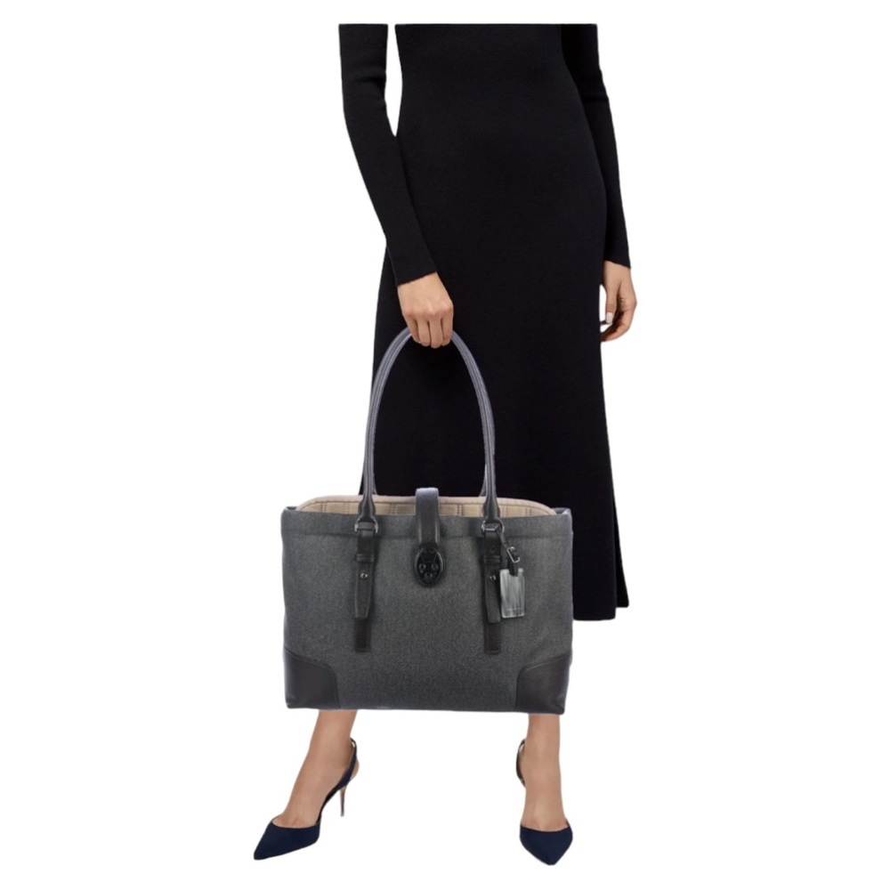 Tumi Gray and Black Women's Bag